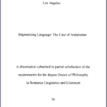 LIBRO de la Elena A. Snopenko: Stigmatizing Language. The Case of Andalusian
